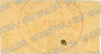 1 peso, Hacienda de La Esperanza (M2389), reverso
