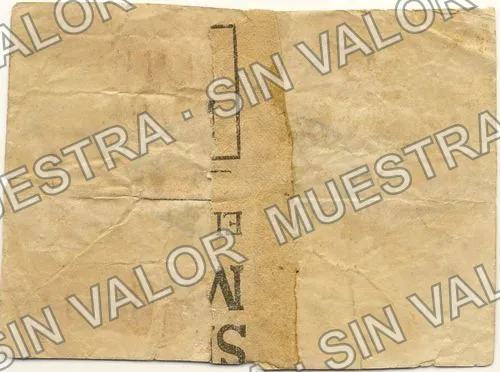 1 peso, Hacienda de Tenango (M3242), M3242a $1 Hacienda de Tenango, reverso