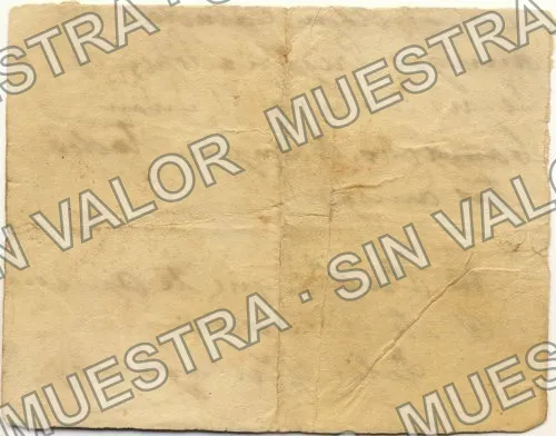 1 peso, Hacienda de Tenango (M3242), M3242b $1 Hacienda de Tenango, reverso