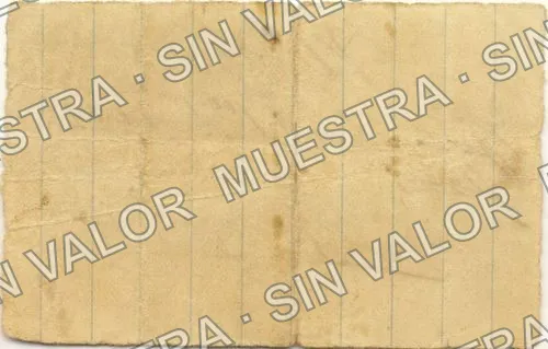1 peso, Hacienda de Tenango (M3244), M3244 $1 Hacienda de Tenango, reverso