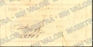 1 peso, Hacienda El Refugio (M2733), M2733b $1 Hacienda El Refugio, reverso