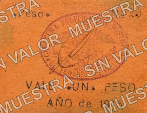 1 peso, Jefatura Política (M2804), anverso