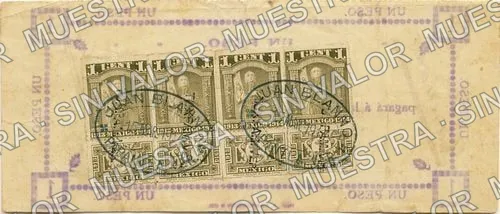 1 peso, Juan Blanno (M4067), M4067 $1 Juan Blanno, reverso