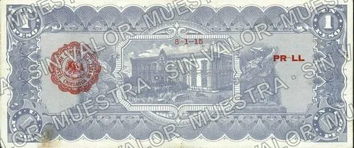 1 peso, L 5522642 (M920), reverso