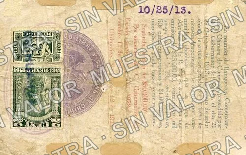 1 peso, La Caja de Ahorros (M950), reverso (M950b $1 La Caja de Ahorros)