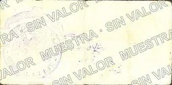 1 peso, La Jefatura de Hacienda (M3809), reverso