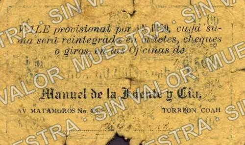 1 peso, Manuel de la Fuente y Cía (M1173), anverso