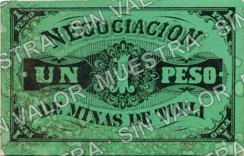 1 peso, Negociación de Minas de Topia (M711), anverso