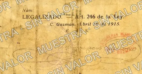 1 peso, P. H. Ramsden (M2782), reverso