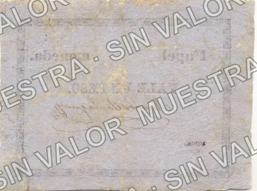 1 peso, papel moneda (M760), reverso
