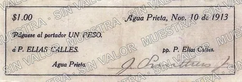 1 peso, Plutarco Elías Calles (M3833), anverso