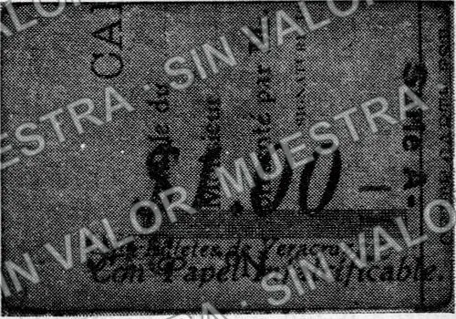 1 peso, Salón Azteca (M2523), reverso