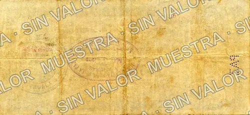 1 peso, Santa María de la Paz (M3676), reverso