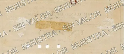 1 peso, The Moctezuma Copper Company (M3863), reverso