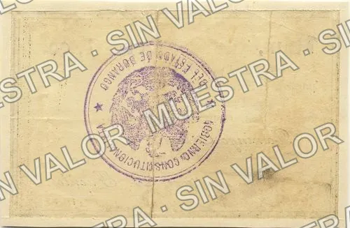 1 peso, Topia (M1529), reverso