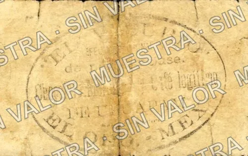 10 centavos, A. López (M2852), reverso