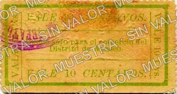 10 centavos, Apaseo (M1600), M1600 10c Apaseo, reverso