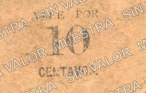 10 centavos, Ayuntamiento de 1915, Iguala (M1946), anverso (M1946b 10c Ayuntamiento de 1915, Iguala)