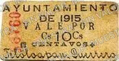 10 centavos, Ayuntamiento de 1915, Teloloapan (M1966), anverso (M1966 10c Ayuntamiento de 1915, Teloloapan)
