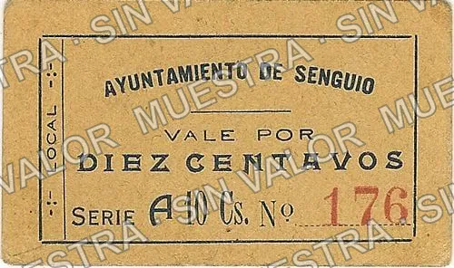 10 centavos, Ayuntamiento (M2932), M2932 10c Ayuntamiento, anverso