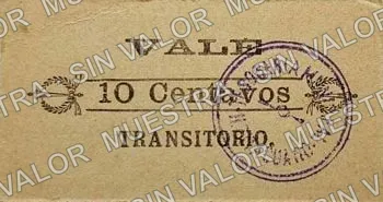 10 centavos, Ayuntamiento (M2952), M2952a 10c Ayuntamiento, reverso