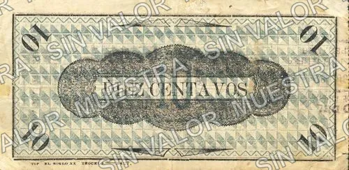 10 centavos, Benigno Neira (M4004), reverso