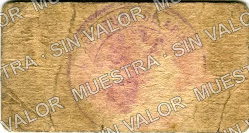 10 centavos, Brigada Méndez (M2064), reverso
