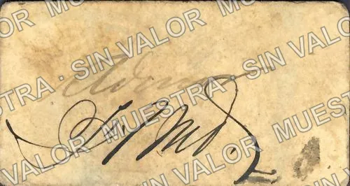 10 centavos, Cafetal "María Luisa" (M3481), reverso