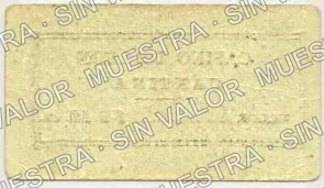 10 centavos, Casino de León (M1785), reverso