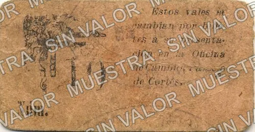 10 centavos, Circulación forzosa (M3211), reverso