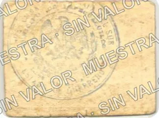 10 centavos, Comisaría, Tonalapa del Sur (M1876), reverso