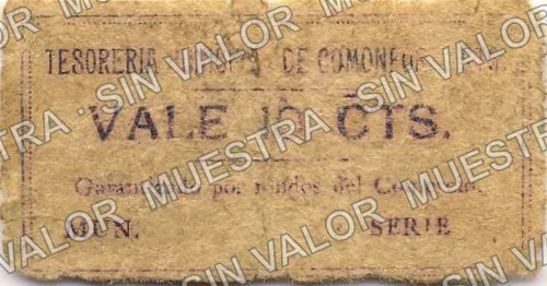 10 centavos, Comonfort (M1627), anverso