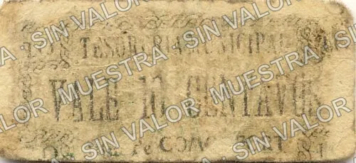 10 centavos, Comonfort (M1638), anverso