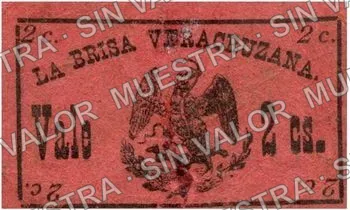 10 centavos, Compañía de Luz y Fuerza Eléctrica (M3160), anverso (M3160.7 2c La Brisa Veracruzana)