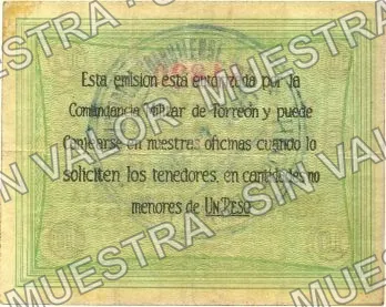 10 centavos, Compañía Explotadora Coahuilense (M1137), reverso