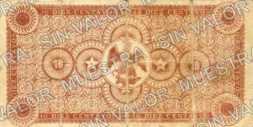 10 centavos, Dirección Gral de Rentas (M2324), reverso