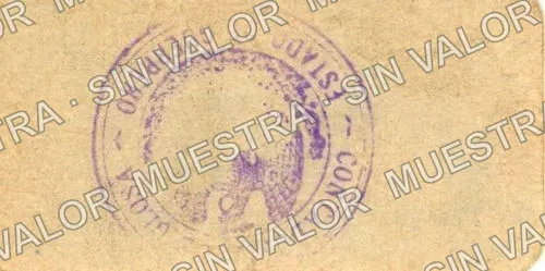 10 centavos, Ejército Revolucionario de Guerrero (M1879), reverso