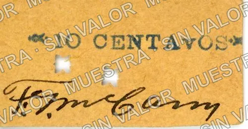 10 centavos, F. G. McCann (M1376), M1376 10c F. G. McCann, anverso