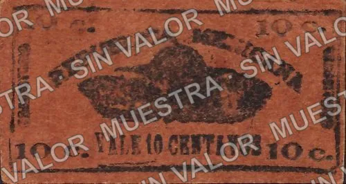 10 centavos, Gobierno del Estado (M1219), M1219 10c Gobierno del Estado, reverso