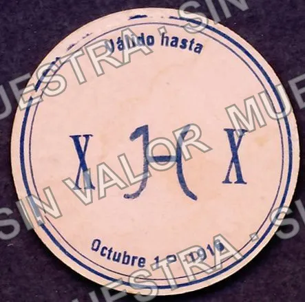 10 centavos, Hacienda San Clemente (M2591), reverso