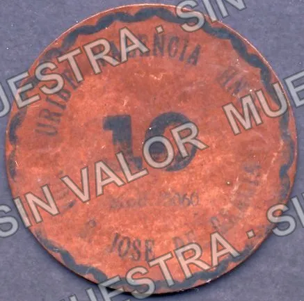 10 centavos, Hacienda San José de Gracia (M2711), anverso