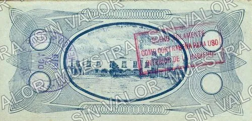 10 centavos, Hdas. de S. Miguel Solís y Anexas (M2856), reverso