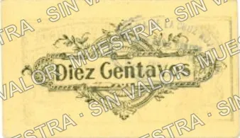 10 centavos, Iturbide (M1680), M1680 10c Iturbide, reverso