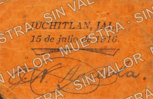 10 centavos, J. N. Arreola (M2557), reverso