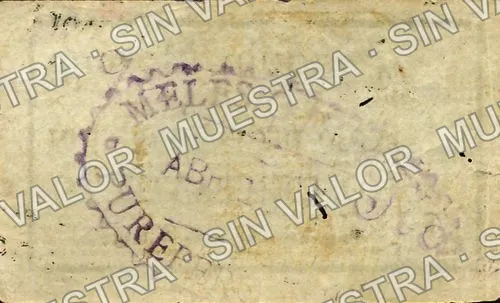 10 centavos, Joaquín Moreno (M3041), M3041 10c Joaquín Moreno, reverso