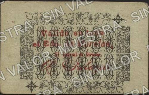 10 centavos, La Jefatura de Armas (M3176), reverso