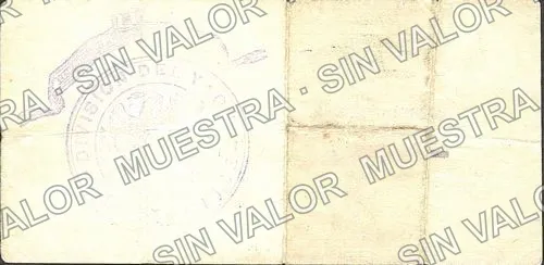 10 centavos, La Jefatura de Hacienda (M3807), M3807 10c La Jefatura de Hacienda, reverso