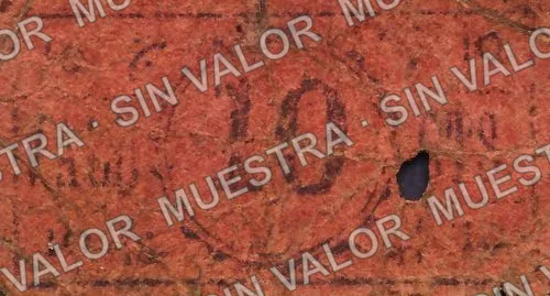 10 centavos, León (M1695), M1695 10c León, anverso