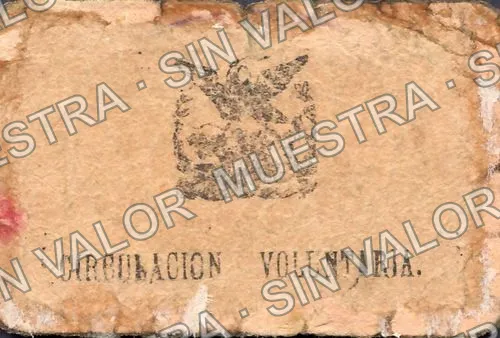 10 centavos, Los Dos Mundos (M3111), reverso