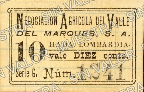 10 centavos (M3015), anverso